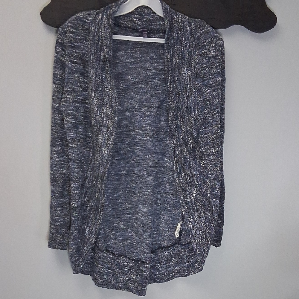 Aeropostale Heathered Blue Cardigan Size XS/TP